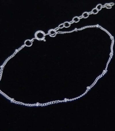 Sterling silver chain bracelet
