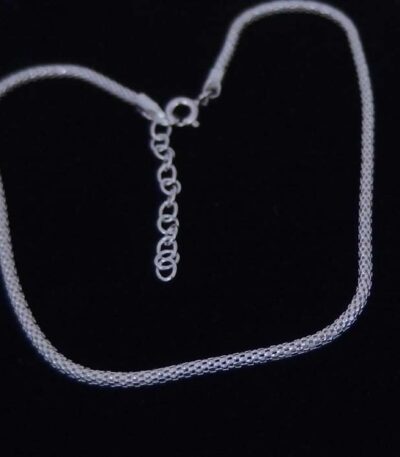 Sterling silver snake anklet