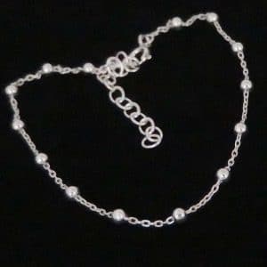 Sterling silver chain bracelet