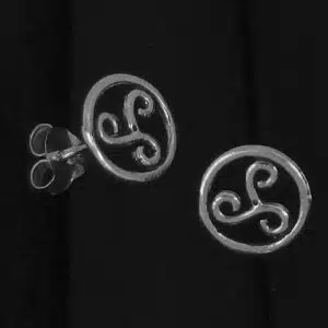 Silver Celtic Stud Earrings