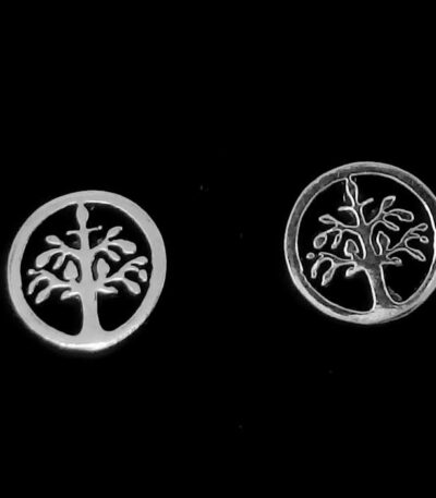 Sterling Silver tree life studs