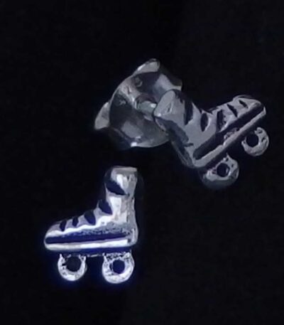 Sterling Silver Skater studs