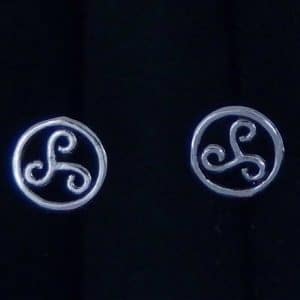 Silver Celtic Stud Earrings