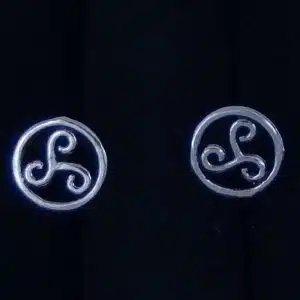 Silver Celtic Stud Earrings