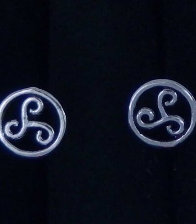 Silver Celtic Stud Earrings