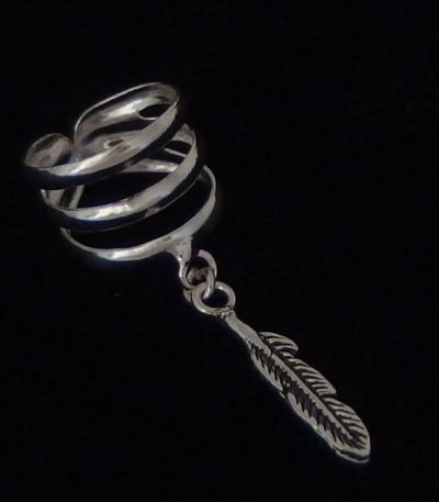 Sterling silver ear cuff