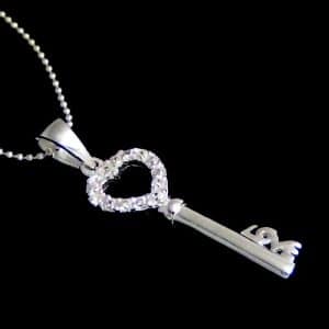 Sterling silver Love Key Necklace