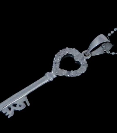 Sterling silver Love Key Necklace