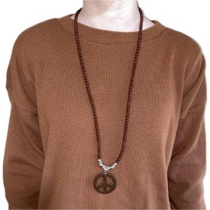Long bead necklace for woman