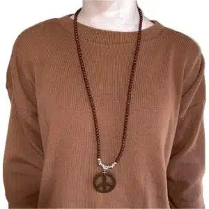 Long bead necklace for woman