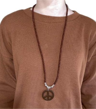 Long bead necklace for woman