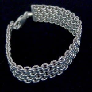 Sterling silver chunky chain bracelet