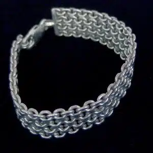 Sterling silver chunky chain bracelet