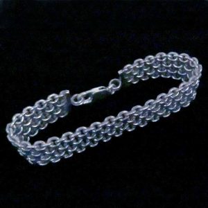 Sterling silver chunky chain bracelet