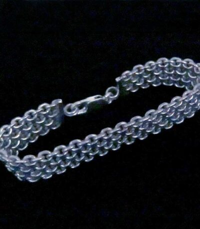 Sterling silver chunky chain bracelet
