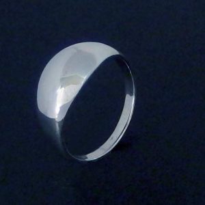 Silver wide dome ring NZ