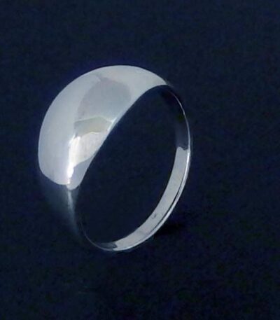 Silver wide dome ring NZ