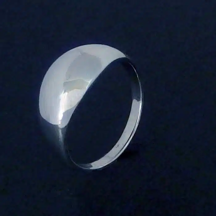 Large Dome Ring Silver Silver wide dome ring NZ