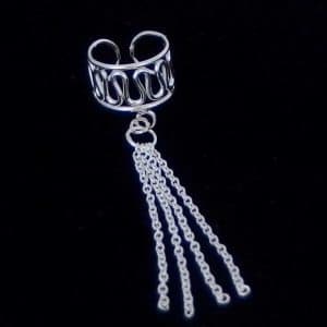 Ear Cuff Earring with Chains