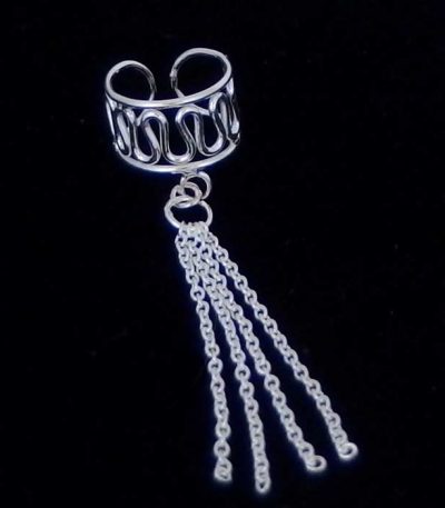 Ear Cuff Earring with Chains