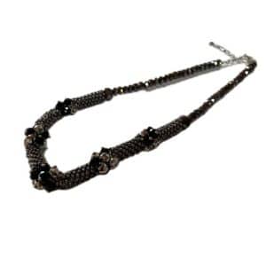 Beaded choker necklace