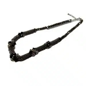 Beaded choker necklace