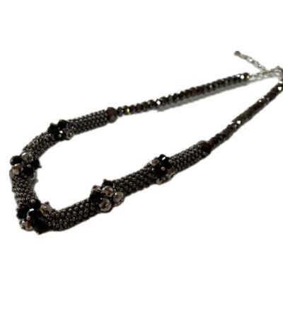 Beaded choker necklace