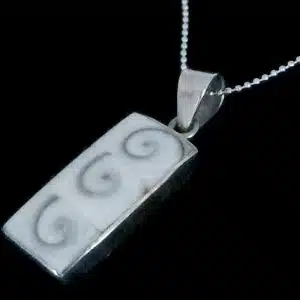 Eye of Shiva silver necklace