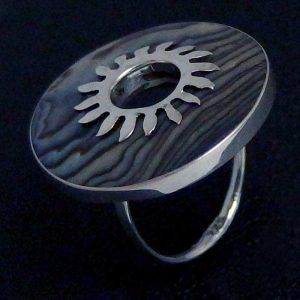 Sterling Silver Abalone ring