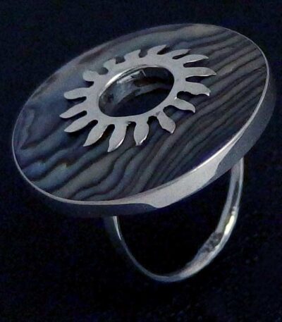 Sterling Silver Abalone ring