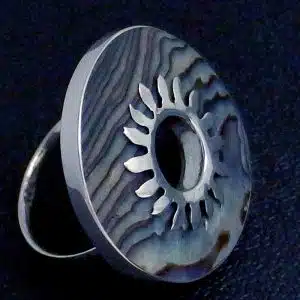 Sterling Silver Abalone ring