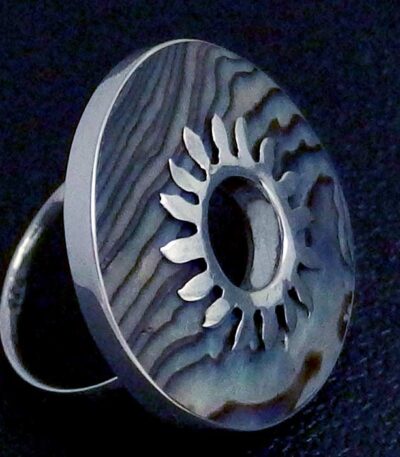 Sterling Silver Abalone ring