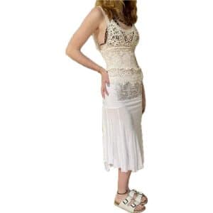 Women knee length skirt