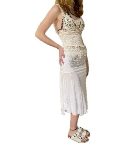 Women knee length skirt