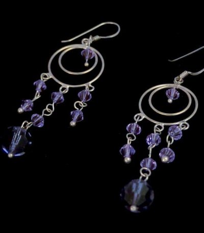 Long beaded Boho earrings