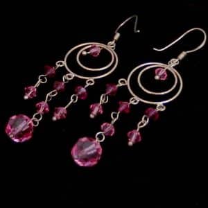 Long beaded Boho earrings