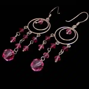 Long beaded Boho earrings