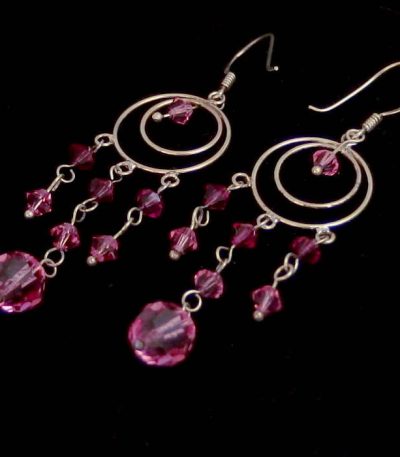 Long beaded Boho earrings