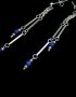 Long dangle earrings-sterling silver