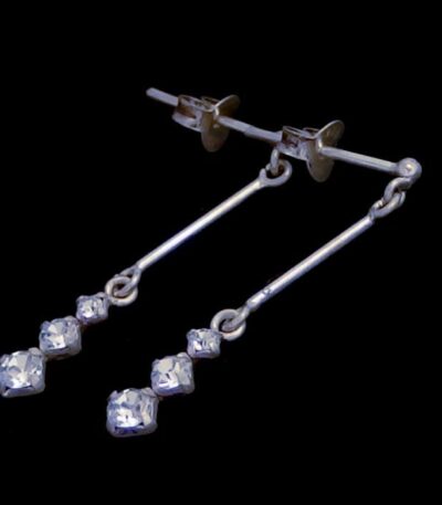 Dainty CZ earring studs