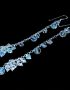 Long dangle earrings-sterling silver