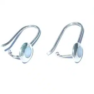 Minimalistic Silver Shell Earrings