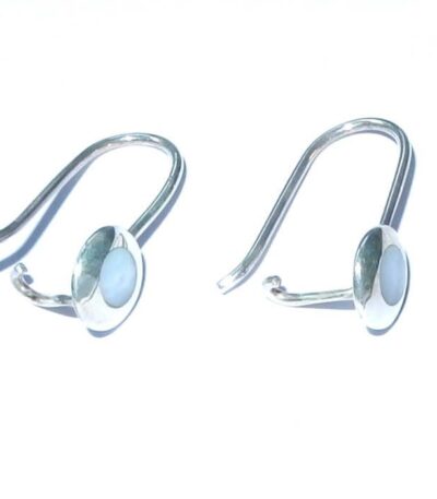 Minimalistic Silver Shell Earrings
