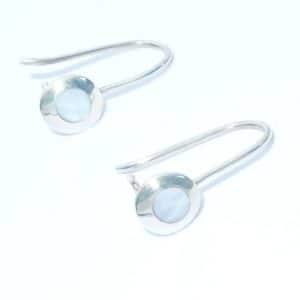 Minimalistic Silver Shell Earrings