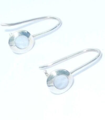 Minimalistic Silver Shell Earrings