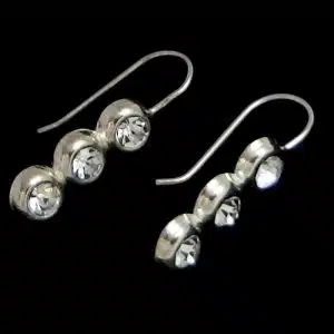 Minimalistic Rhinestone Earrings