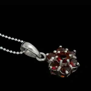 Cubic zirconia flower necklace