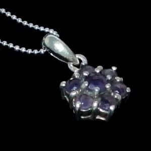 Cubic zirconia flower necklace
