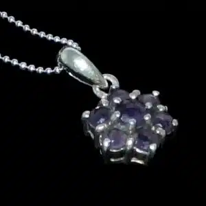 Cubic zirconia flower necklace