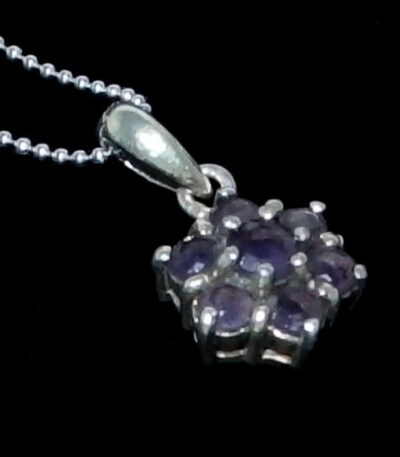 Cubic zirconia flower necklace
